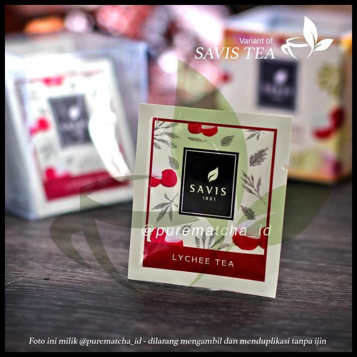 

Savis Tea - Premium Lychee Tea 1 Teabag Teh Celup Leci Cafe Sample