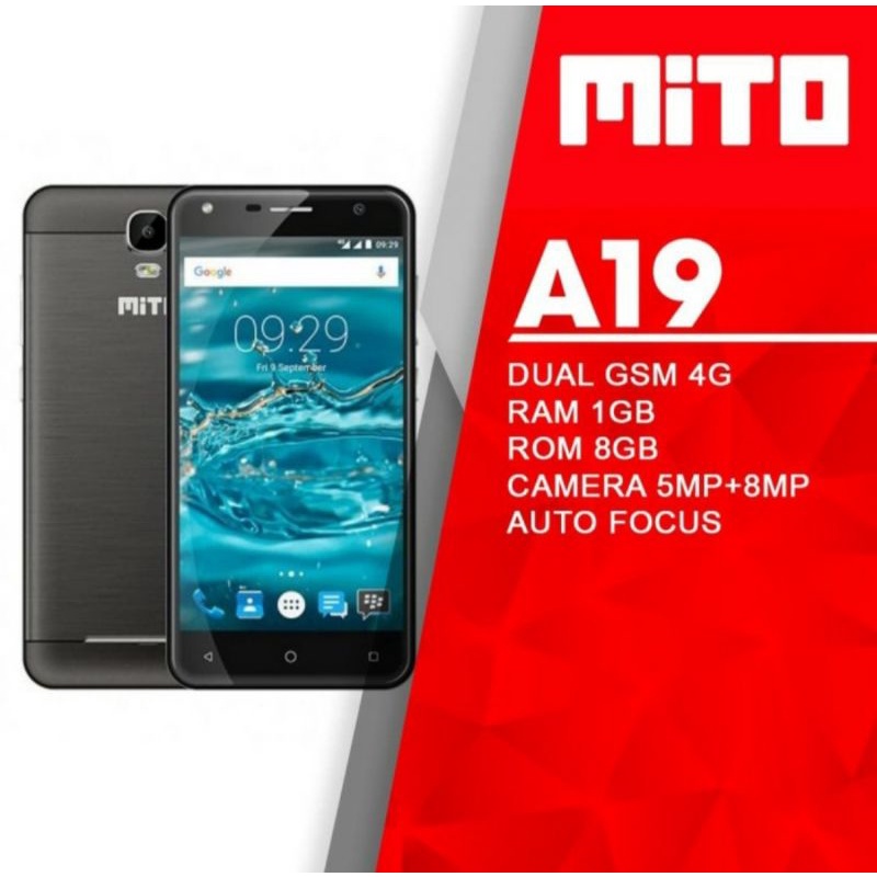 Hp Android Smartphone Mito A19 Ram 1GB 5inch 4G Promo cuci gudang