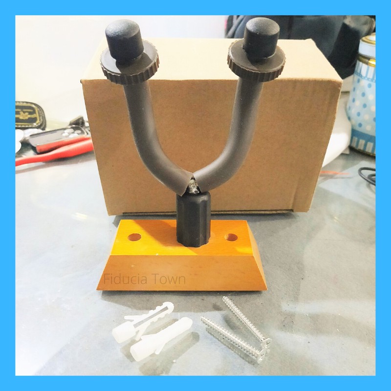 Gantungan Gitar Impor Hanger Base Kayu Ukulele Gitarlele Stand