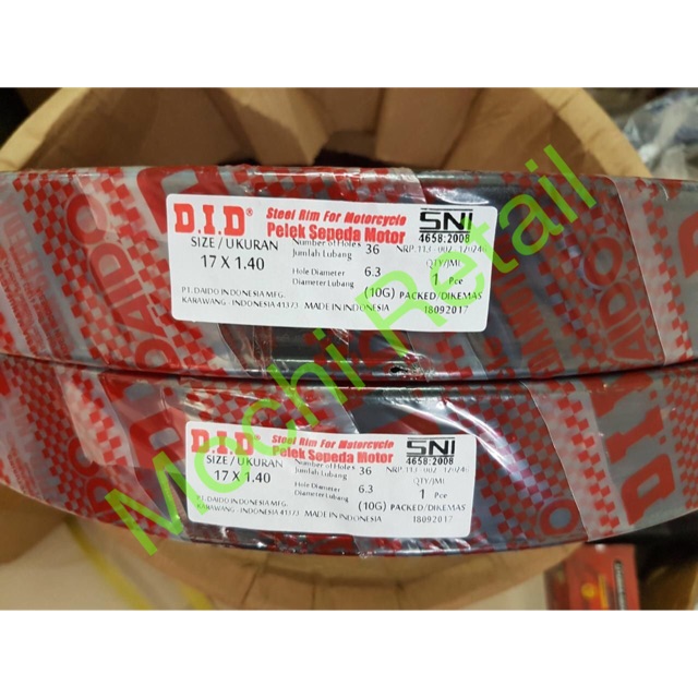 Velg DID 140 x 17 Black