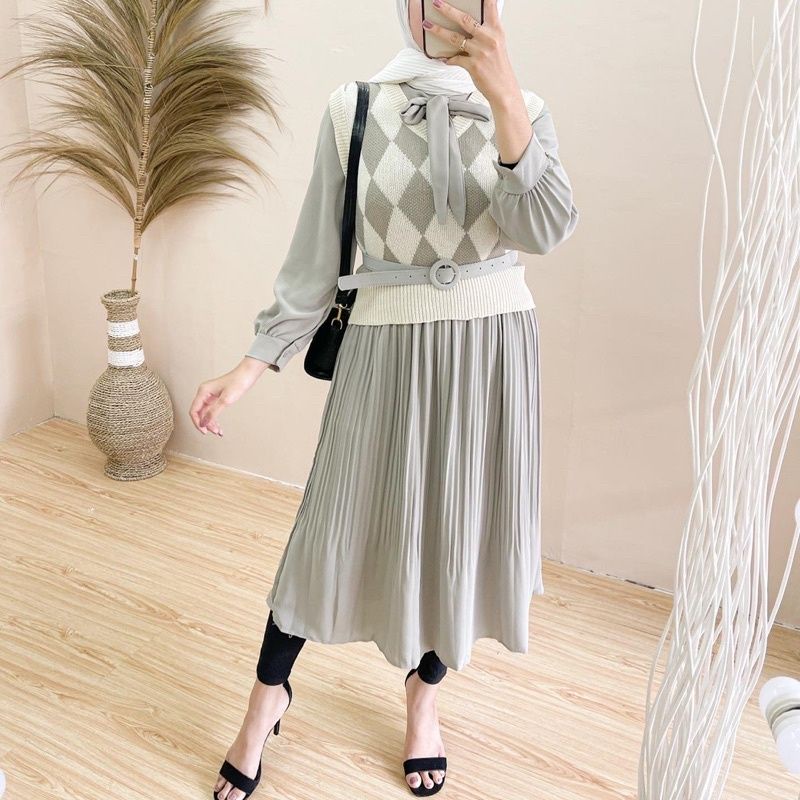 TUNIK ROMPI KOREA - DRESS ROMPI IMPORT