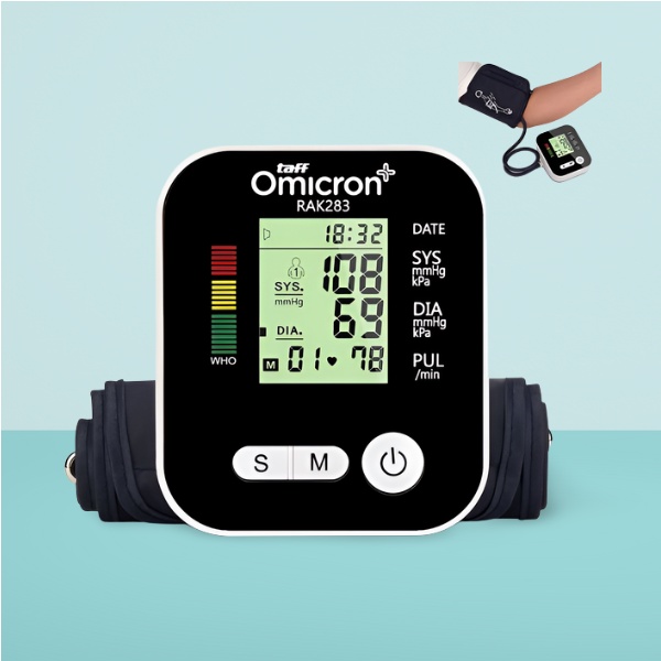 Alat Tensi Darah Pengukur Tekanan Darah Tensimeter Darah Tinggi Darah Rendah Taff Omicron Digital