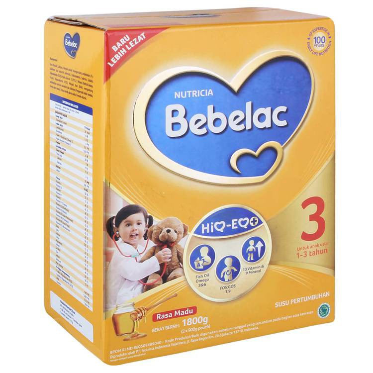 Jual Bebelac 3 1800 Gram Vanilla Madu Shopee Indonesia