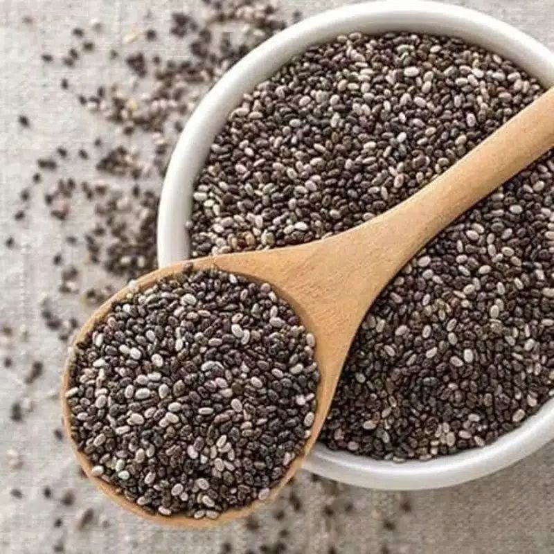 Organic Black Chia Seeds Mexico Seed Chiaseeds Organik - 500 gram