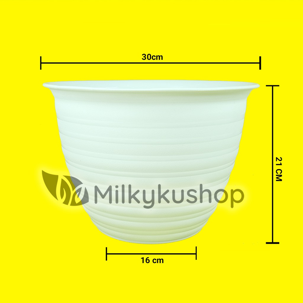 POT MIP PAK TANI P30 TAWON PUTIH 30 CM - POT BUNGA TANAMAN