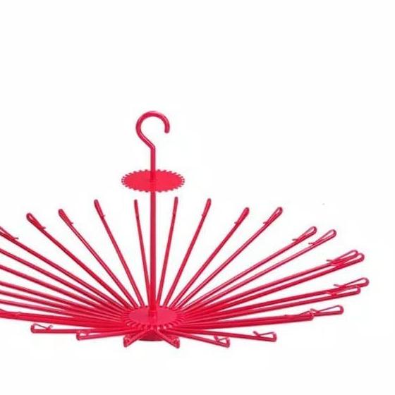 ☇ GANTUNGAN BAJU BULAT ( JUMBO ) 30 STICK JEMURAN BAJU/ FOLDING HANGER ♞