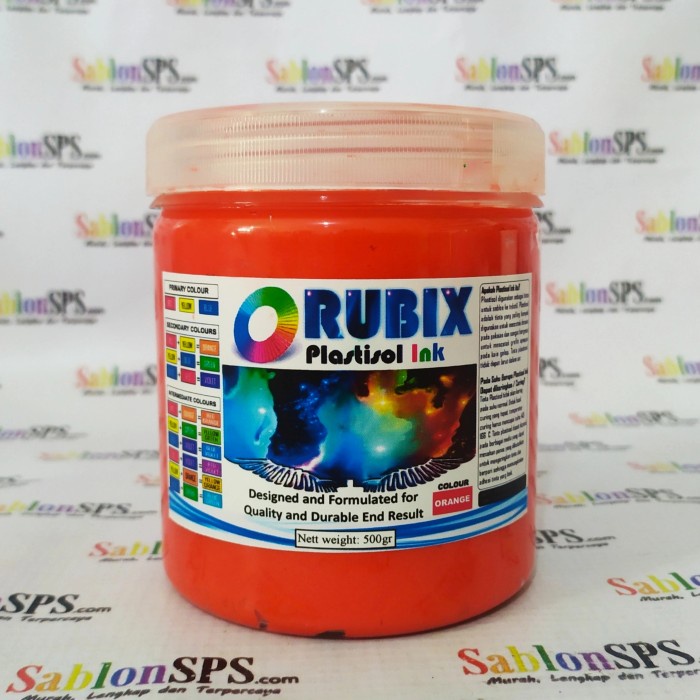 

Hemat Tinta Sablon Plastisol Rubix Orange Tua 500Gr Promo