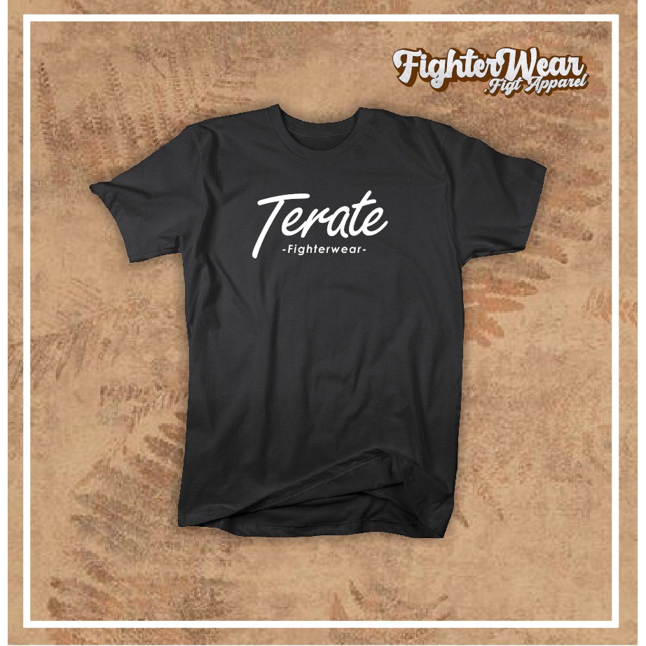 Baju Tshirt Kaos custom PSHT TERATE Kualitas Distro Cotton combed Termurah