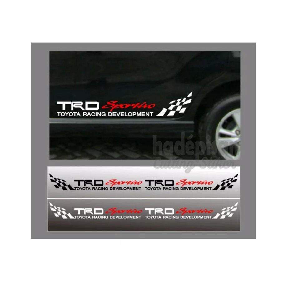 Promo Stiker Sticker List Stripe TRD Sportivo Stiker Body Samping TRD Sportivo