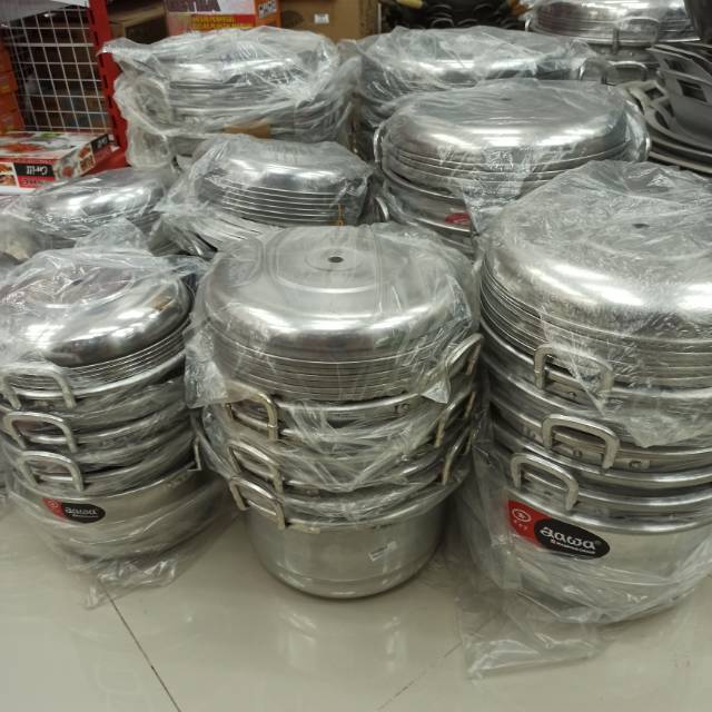 Panci steamer, panci kukusan jawa tersedia ukuran 20cm sampai 28cm