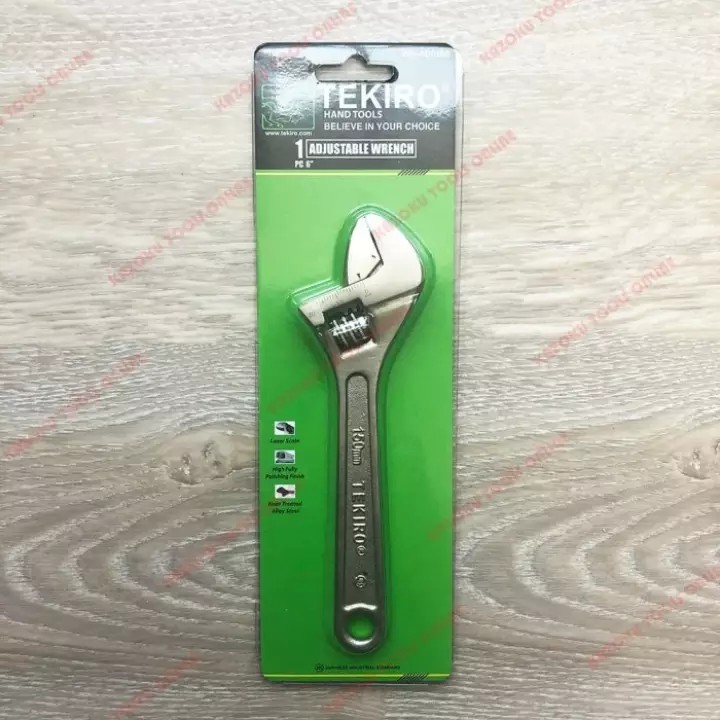 TEKIRO - ADJUSTABLE WRENCH KUNCI INGGRIS 150 MM 6 INCH - ORIGINAL