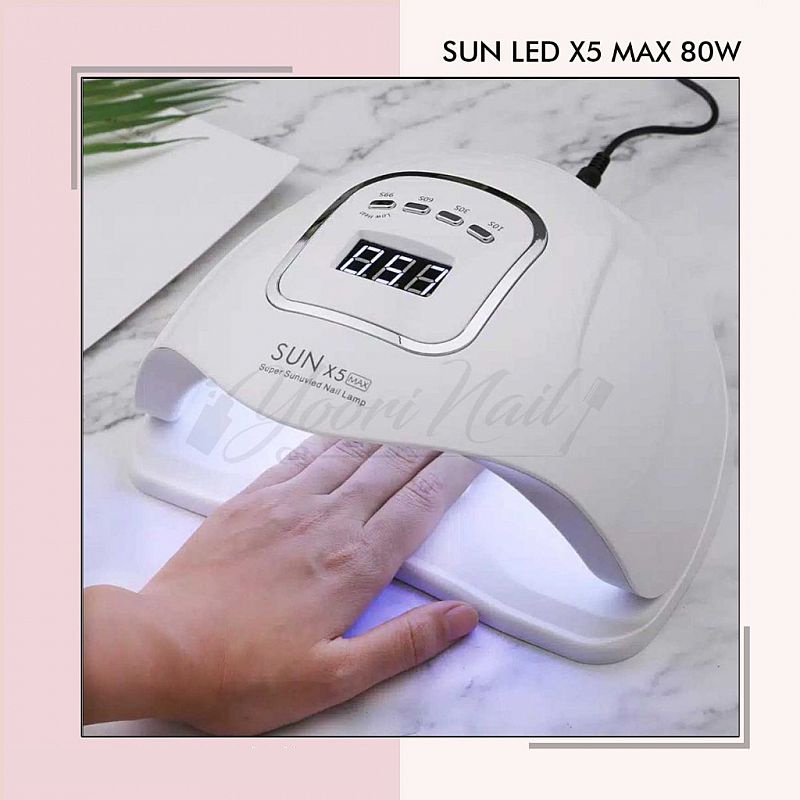 LED SUN X5 MAX 80W uv led nail dryer pengering kutek gel led lamp