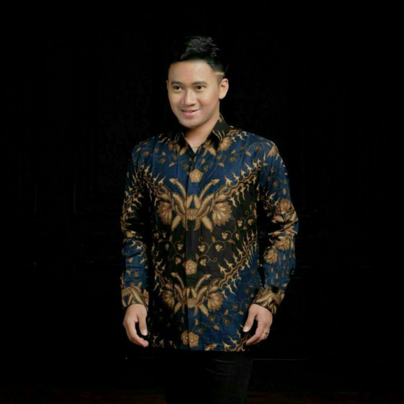 Baju Kemeja Batik Pria Dewasa Murah Lengan Panjang Modern Kondangan Mewah Premium