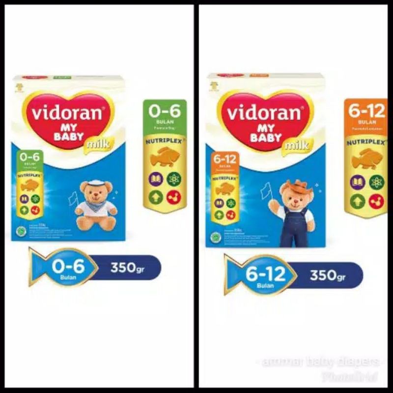 VIDORAN MY BABY 0 - 6 BULAN & 6 - 12 BULAN SUSU BAYI BALITA FORMULA