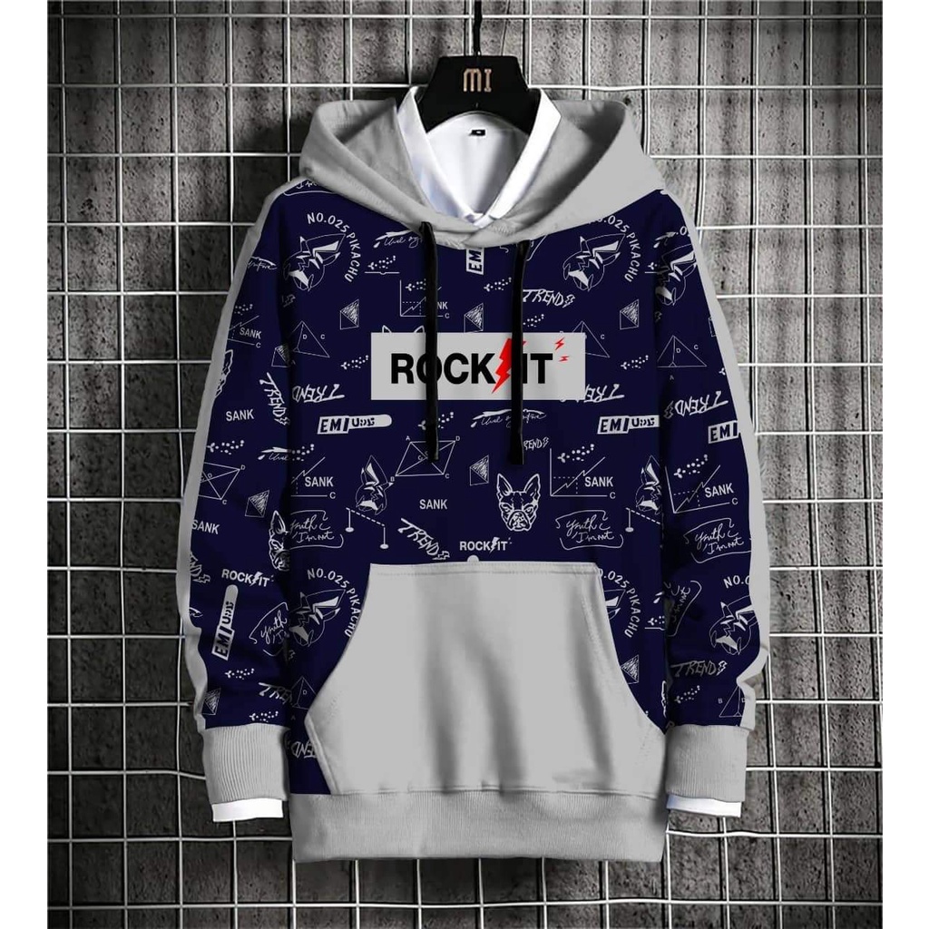 Hoodie Rock it / Hoodie Dewasa / Hoodie Kombinasi | Nyoiboo