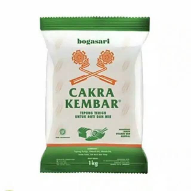 

Tepung Terigu Protein Tinggi - Cakra Kembar Kemasan 1 kg