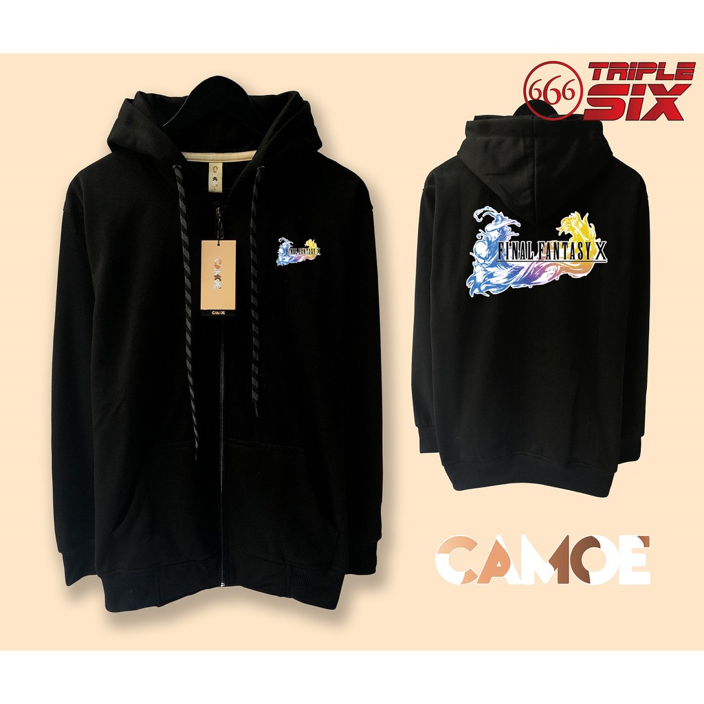 Jaket Hoodie Zipper Gaming Final Fantasy X
