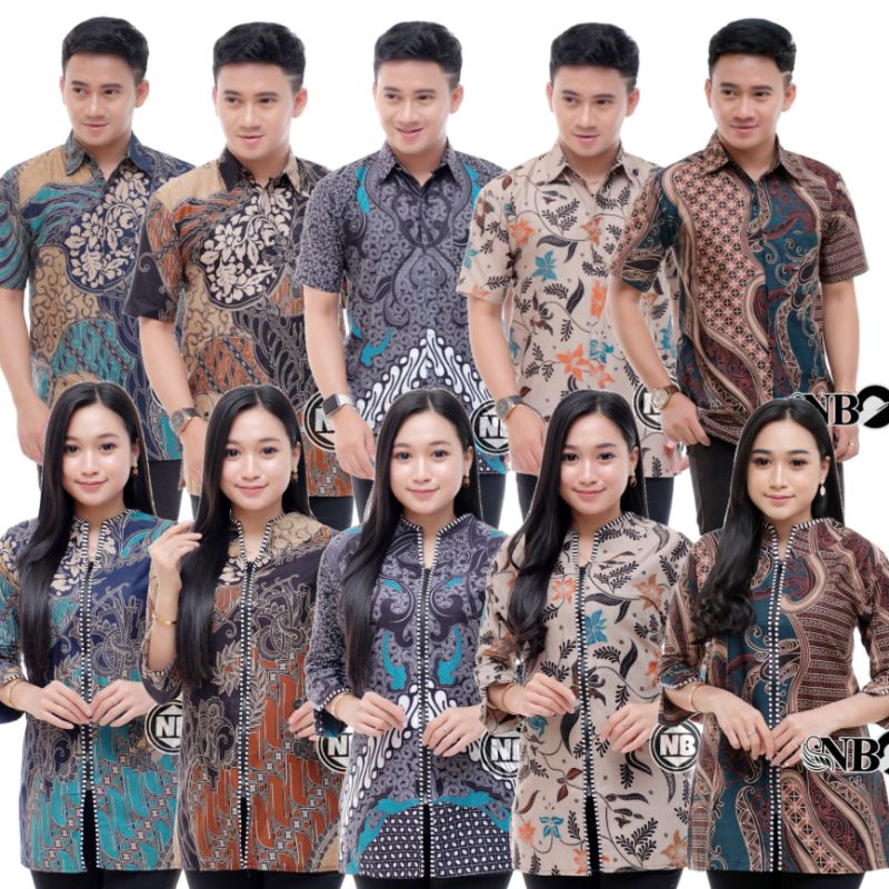 Maura Couple - Sania Ruffle Batik Couple Ori Ndoro Jowi DNT Garansi