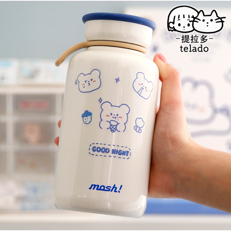 Stiker Aesthetic Cute Bear By Telado Design DIY Buku Tumblr Mini Box / 1 Pcs-5