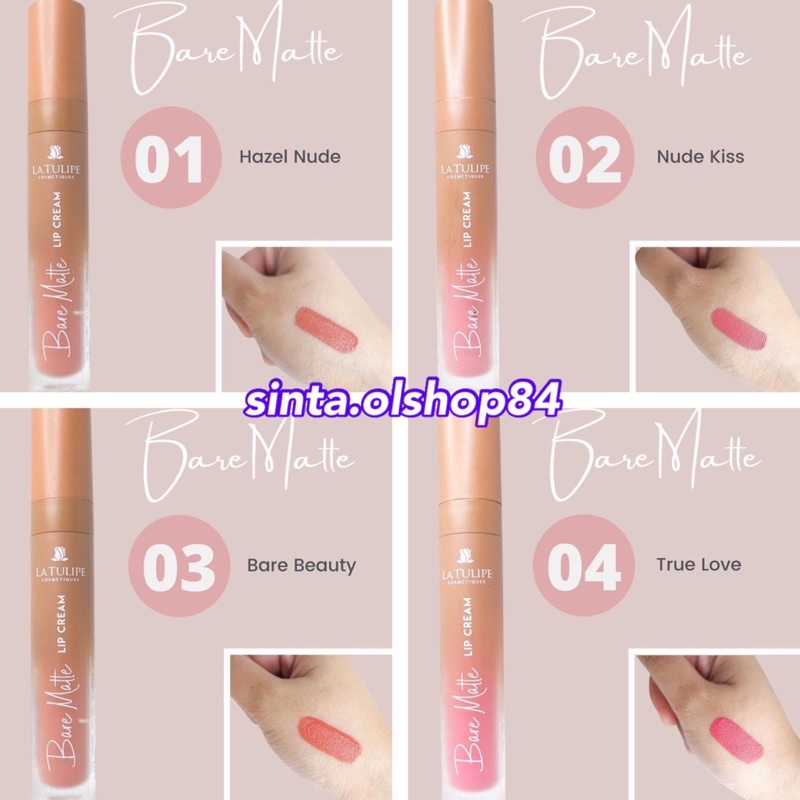 LA TULIPE BARE MATTE LIP CREAM