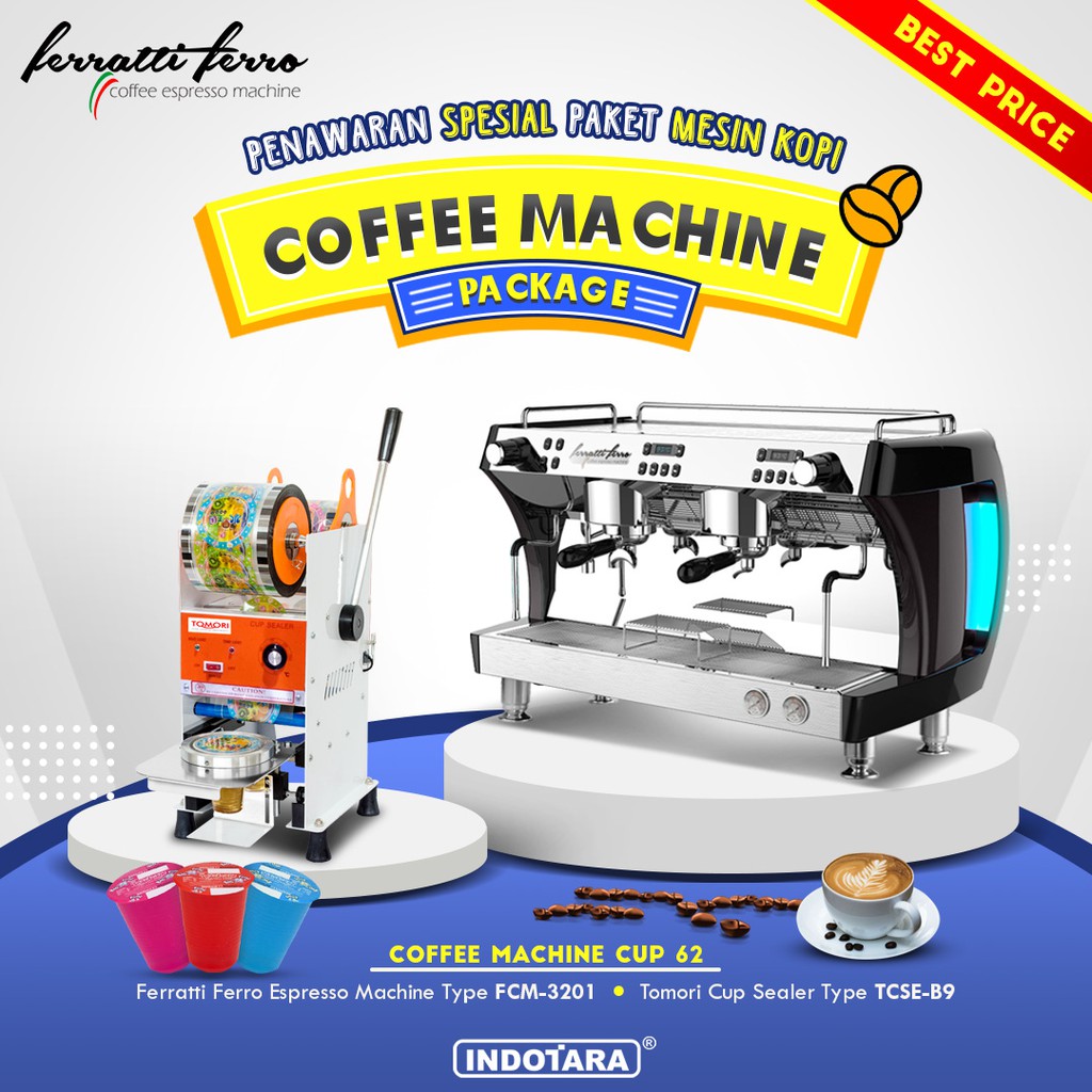 Paket Mesin Kopi Espresso Machine Cup - 62