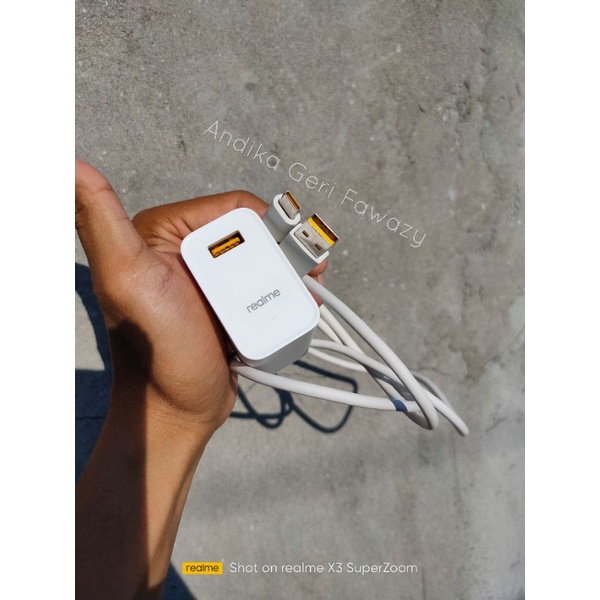 Charger  Casan Cas Realme 30 Watt Dart VOOC Original Bawakan dari Kotak Realme 6 Pro