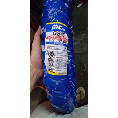 BAN LUAR SEPEDA MOTOR BEBEK 300-17 MOTOCROSS GS 45 MERK IRC BAGUS BERKUALITAS