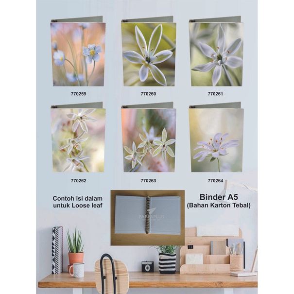 

Binder A5 / Binder Note A5 / Bunga / Set 2897