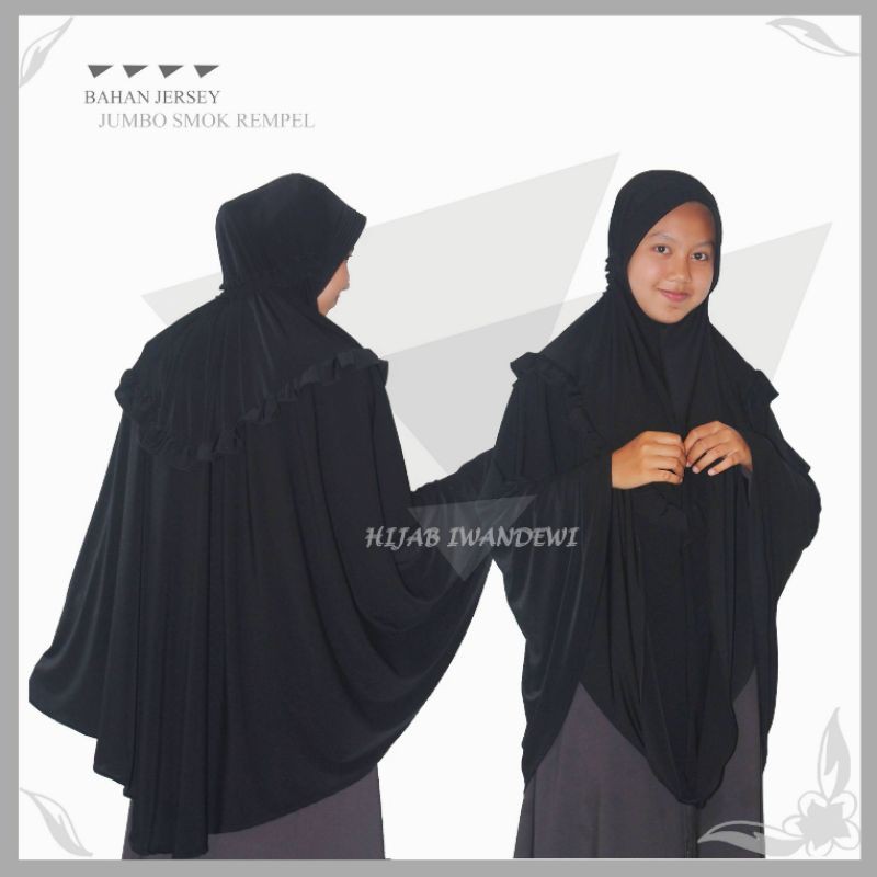 jilbab jumbo rempel jersey/terbaru_iwandewjli