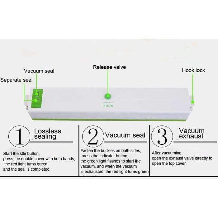 FV Food Vacum Sealer Alat Press Plastik Makanan Frozen Food