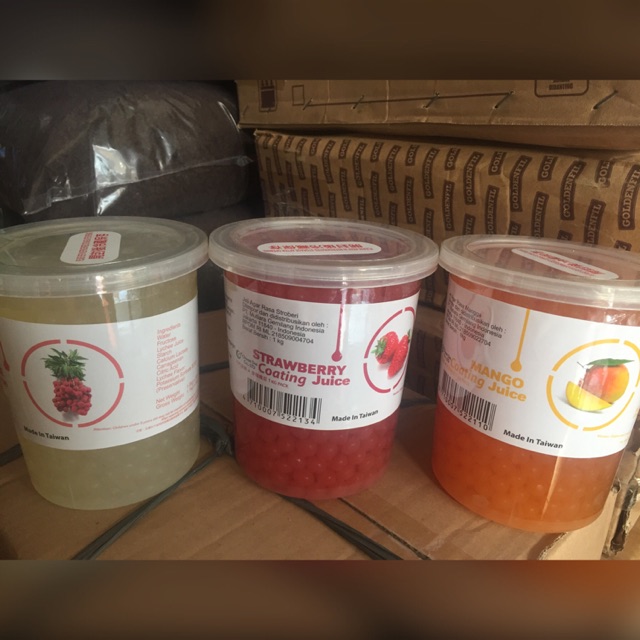 Popping boba topping minuman terlaris kemasan 1kg