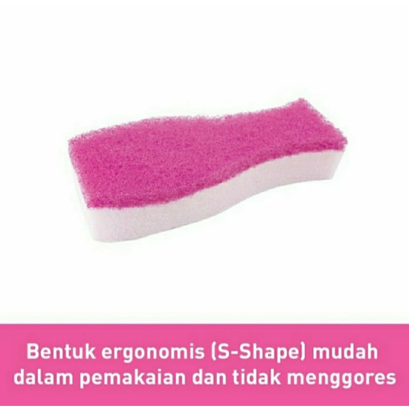 3M Spons Pembersih Botol Susu Wide Neck Anti Gores Scotch Brite / Sikat Botol Susu