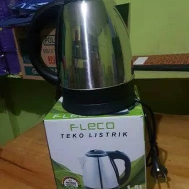 Teko listrik fleco 1.5 l stainless steel