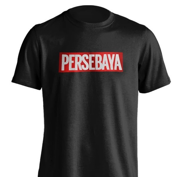 Kaos Baju Obral Combed 30S Distro PERSEBAYA MERAH PUTiH surabaya polos