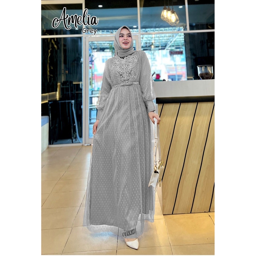 GAMIS PESTA AMELIA DRESS BRIDESMAID NIKAHAN