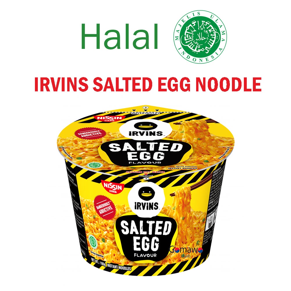 

MIE INSTAN NISSIN IRVINS SALTED EGG HALAL MUI