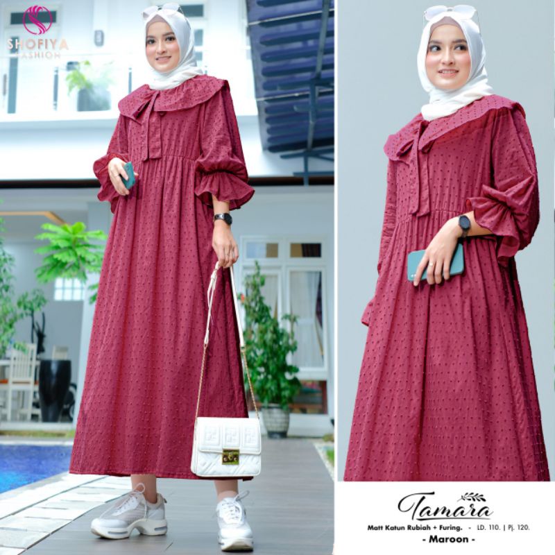 Tamara Midi Dress Ori Shofiya Midi Dress Rubiah Best Seller