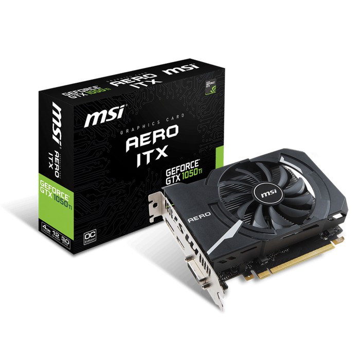 MSI Geforce GTX 1050 TI AERO ITX 4G OC 4GB GDDR5