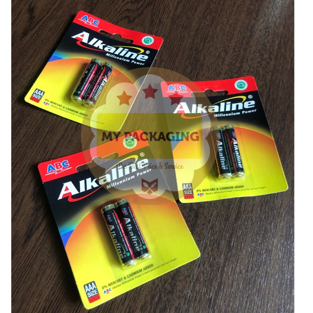 Baterai ABC Alkaline AA/AAA (1PACK ISI 2 BATERAI)