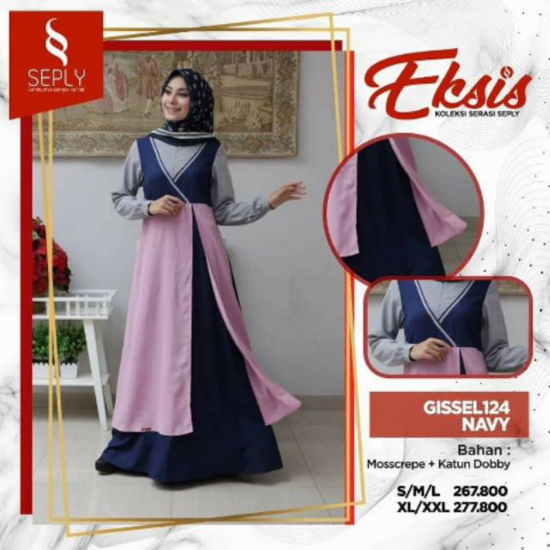 Gamis Eksis Gissel 124 - Navy S