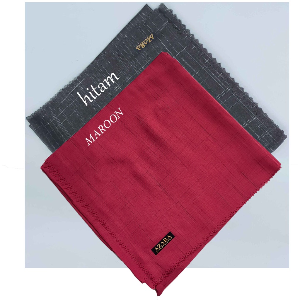 HIJAB SEGIEMPAT SANDI MORSE LASER CUT VOAL WAFFLE BY AZARA KERUDUNG GROSIR TERMURAH LC TEXTUR UNIK-3