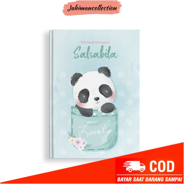

✨ BISA COD ✨ Notebook Custom #PANDA - Custom Notebook Dot Grid - Dotted