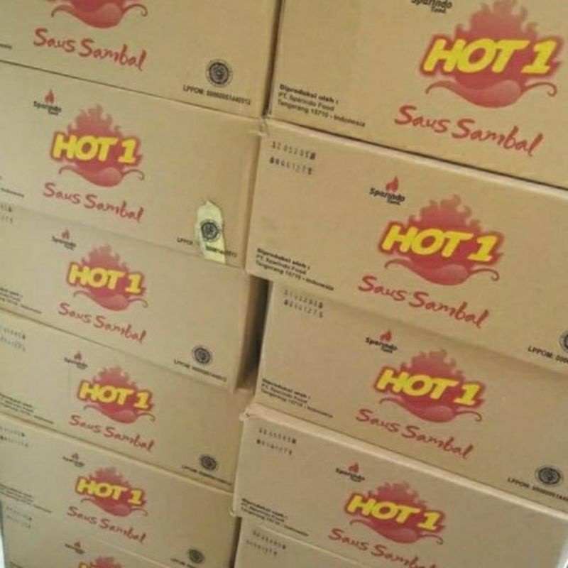 

Hot 1 Saus Sambal Sachet 1 Dus / 20 pack