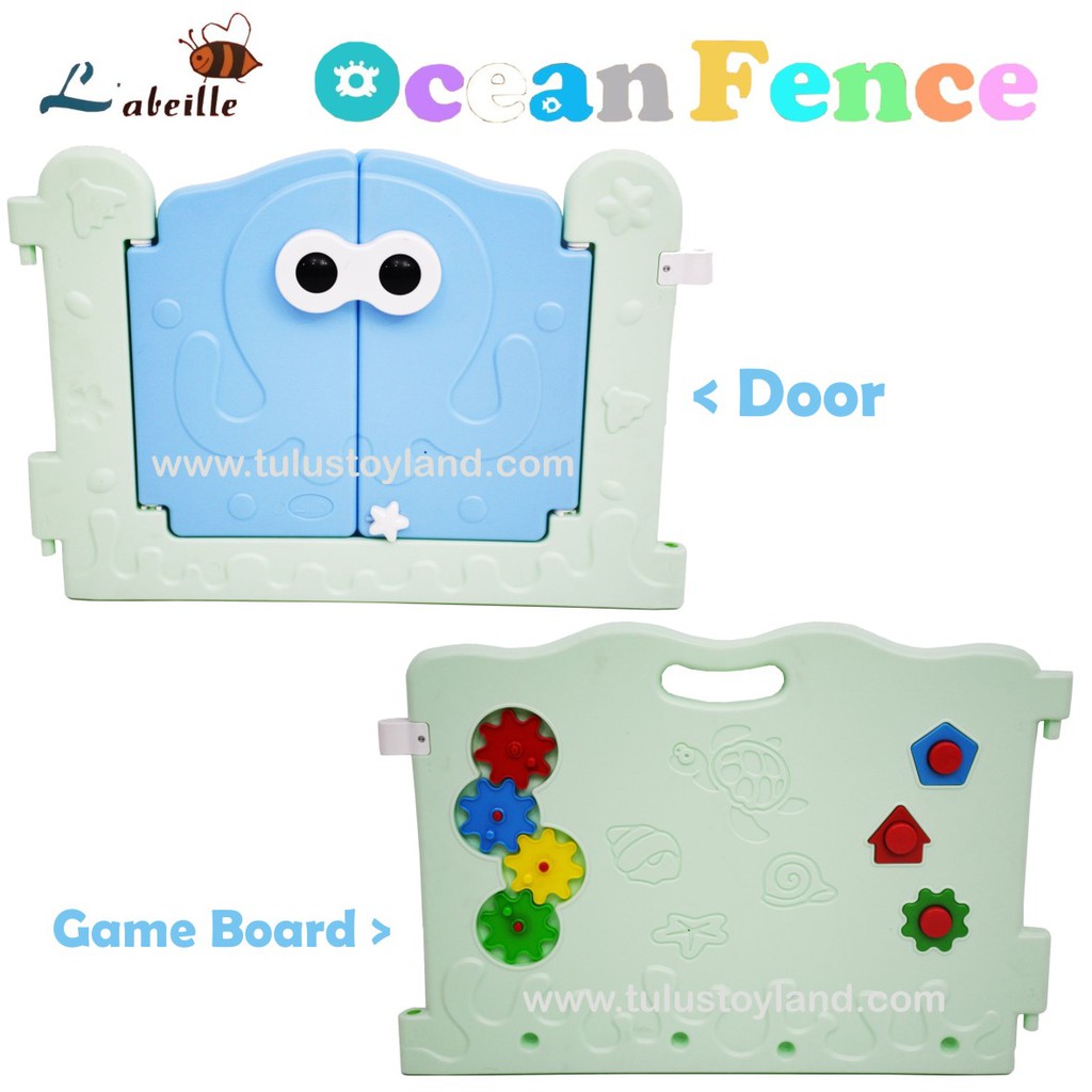 Pagar Bayi Labeille Ocean Fence 12 plus 2 Pagar Bermain Pengaman Anak playard playpen