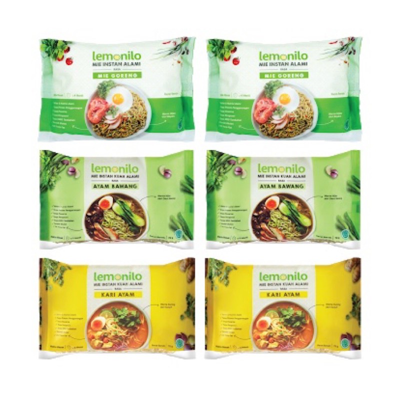 

lemonilo mie sehat semua varian rasa isi 20 pcs