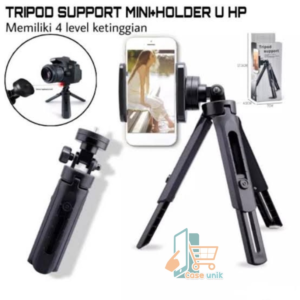 HD3 Tripod Support Tripod Mini Plus Holder TRIPOD SUPPORT MINI 4 LEVEL PHONE EXTENDABLE WITH HOLDER U universal PHONE HOLDER CS3526