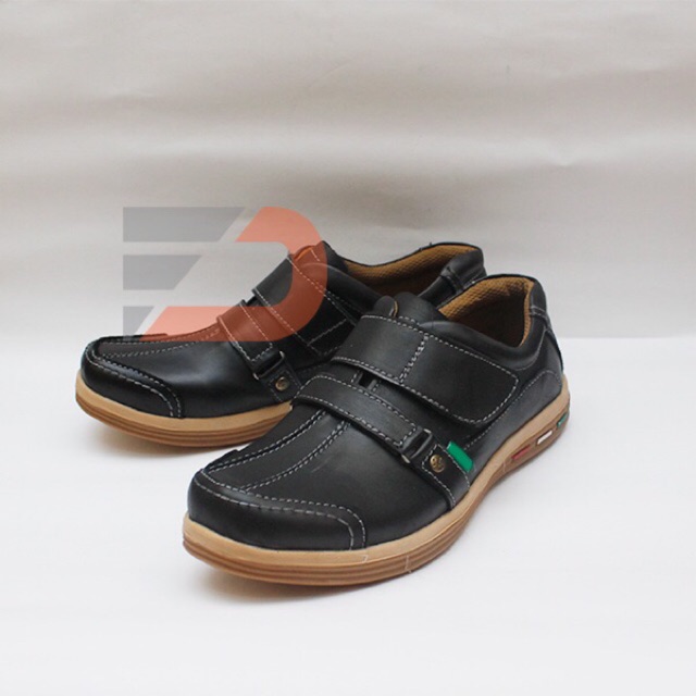 Fdcollection Sepatu  casual  santai bahan kulit asli lj 1 