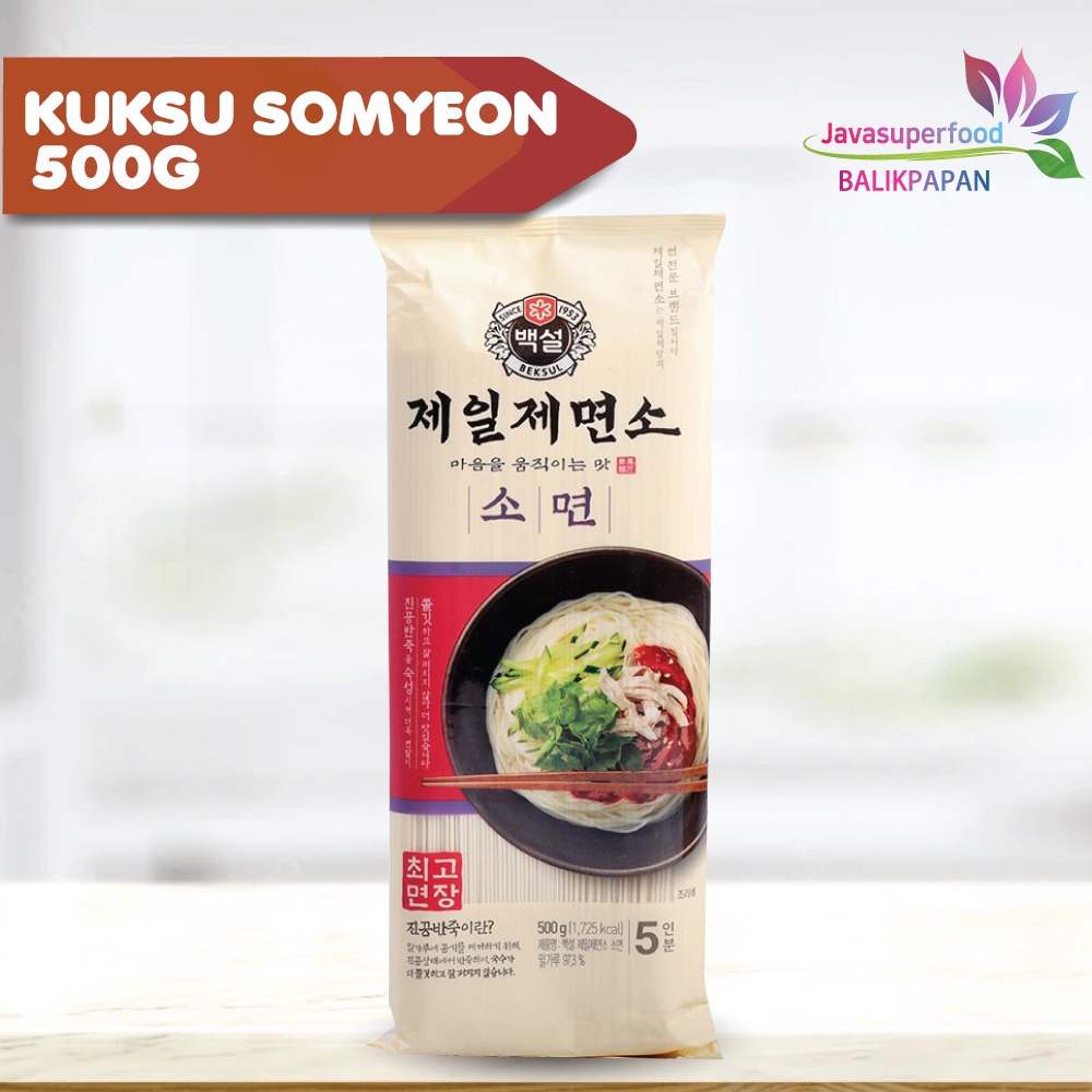 

BEKSUL GUKSU / KUKSU SOMYEON / WHEAT NOODLE 500G