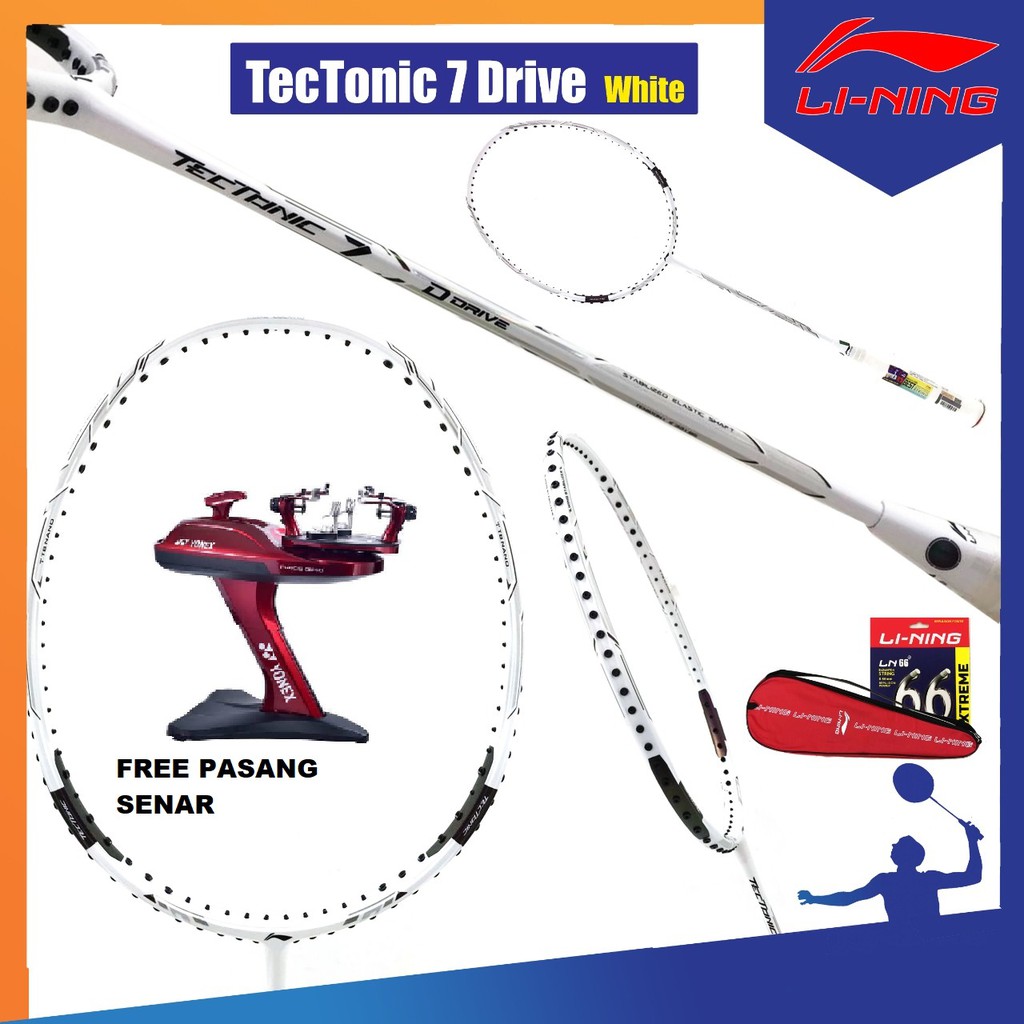 Lining Tectonic 7 Drive Raket Badminton Original