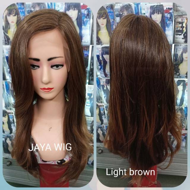 Lace wig segi lurus